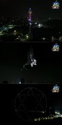 当蜂群无人机遇上灯光秀！ 史无前例大场面宣告