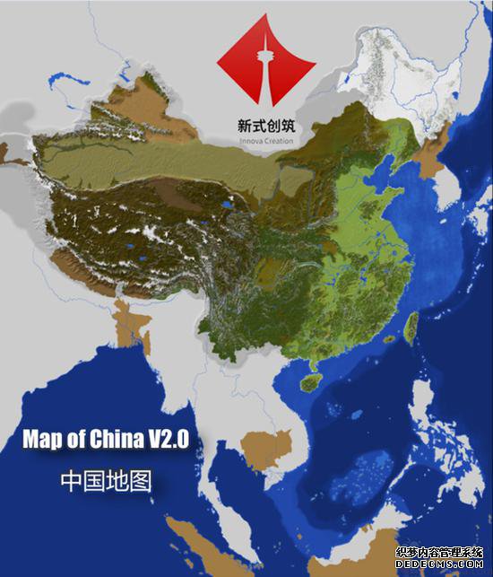 2016年，由中国玩家“珀尔”创建的中国地图