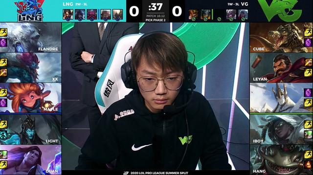 VG乐言首次证明自己,招牌豹女打出完美发挥,让一追二击败LNG