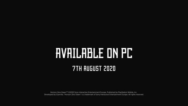 《地平线：黎明时分》PC版今年8月7日发售 最高120帧运行