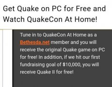 在“QuakeCon（雷神大会）线上活动”中将