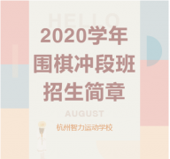 2020学年围棋冲段班招生简章