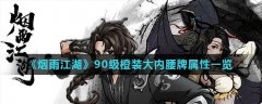 《烟雨江湖》游戏中90级橙装大内腰牌怎