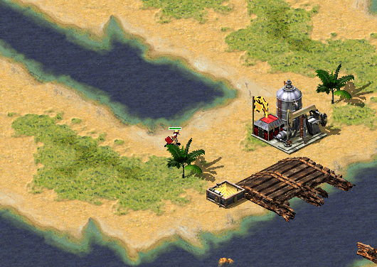 《红警2》游戏中的“聚宝盆”，采矿车可以歇一歇了