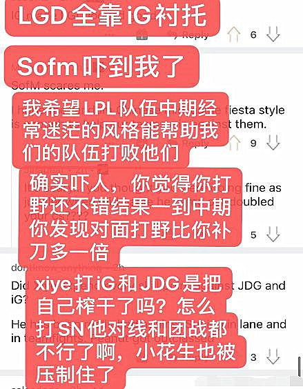 国外网友热议:LGD全靠同行衬托,小花生只能打得过Ning