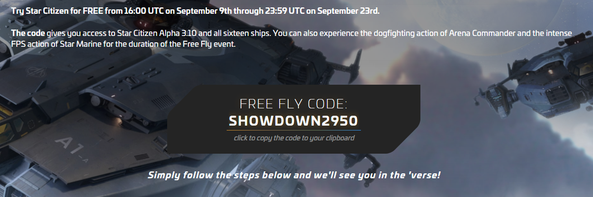 《星际公民》新免费试飞活动 玩家可以免费试玩两周