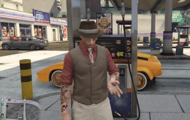 《GTA5》在加油站抽烟会怎样?物理引擎测试,这次玩大了
