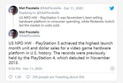 PlayStation 5已经打破了美国游戏主机首发月