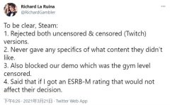  《超级情圣3》被Steam下架 开发者怨声载