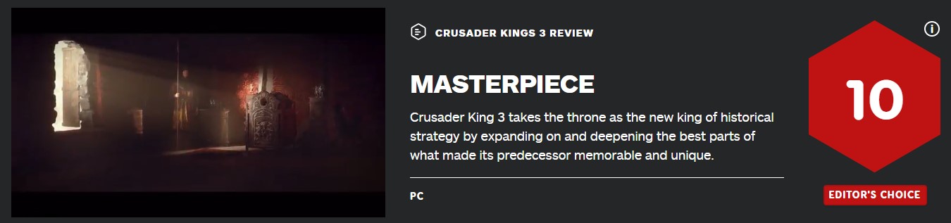 3DM速报：《十字军之王3》好评如潮，PS4《怪猎世界》系列永降