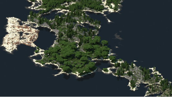 《我的世界》建造3年的蘑菇岛已经不够看了 这些岛屿浑然天成